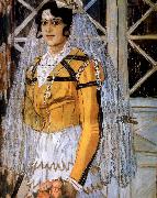 Alexander Yakovlevich GOLOVIN The Woman of spanish Sweden oil painting artist